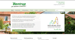 Desktop Screenshot of bentrup-baumschulen.de